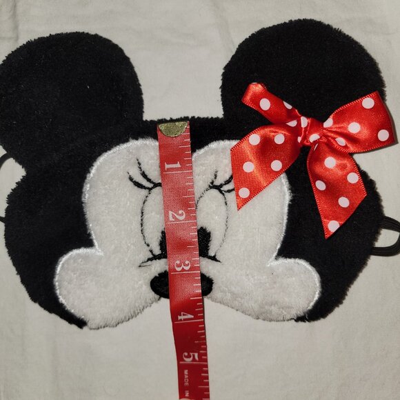 Disney Minnie Mouse Fleece Satin Lined Sleep Mask One Size - Picture 8 of 8